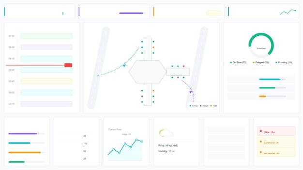 abstract finance dashboard
